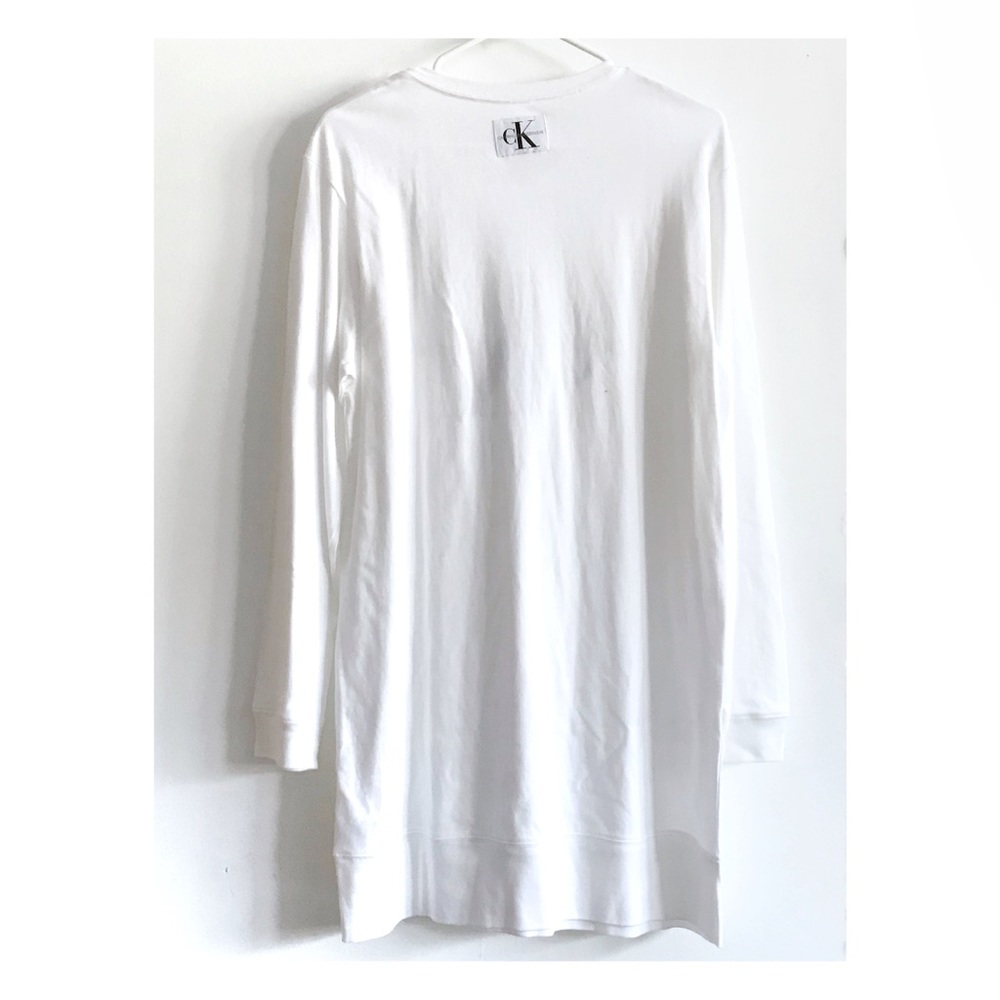 ✖️SOLD✖️Calvin Klein Cotton Logo Sleep Long Shirt - Picture 3 of 3